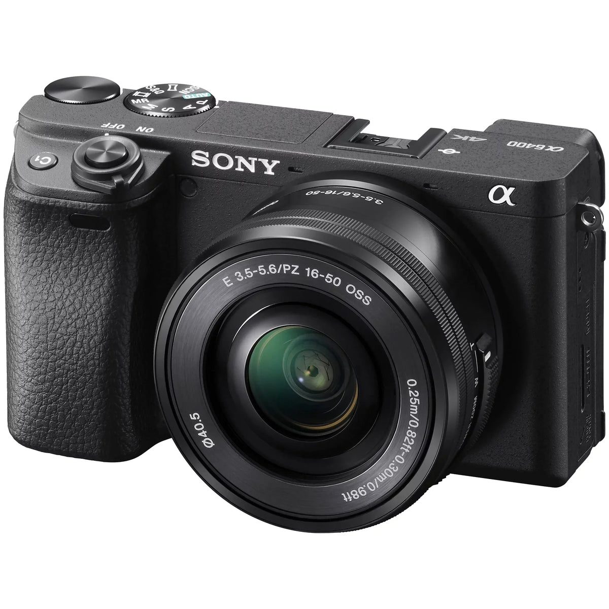 Sony Alpha a6400 Mirrorless Digital Camera with   16-50mm  Lens, 64GB SanDisk Card, Tripod, Case, ZeeTech Accessory Bundle