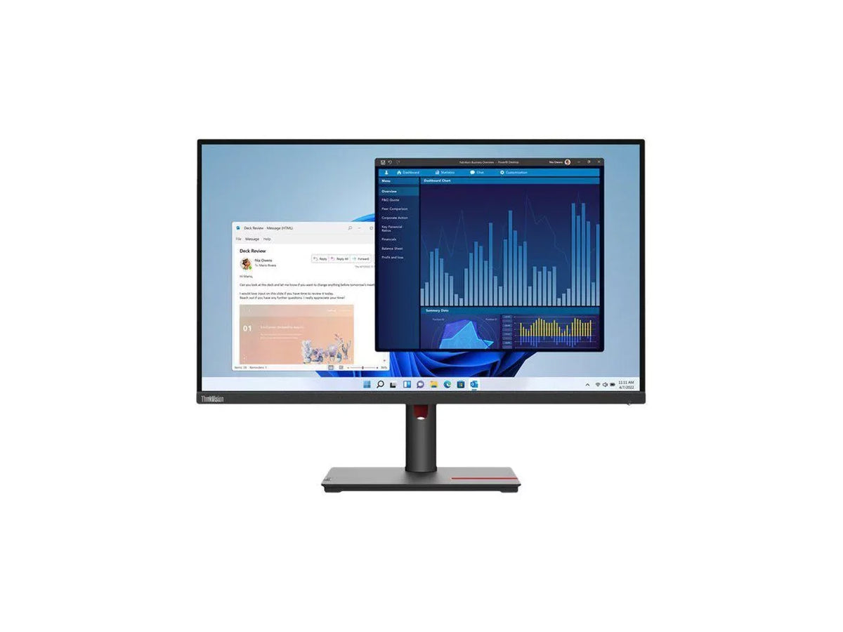 Lenovo ThinkVision T27p-30 27" 4K   Monitor - 16:9 - Black - 27" Class - In-plane Switching () Technology - 3840 x 2160 - 1.07 Billion Colors - 350 Nit - 4 ms - 60 Hz Refresh Rate -