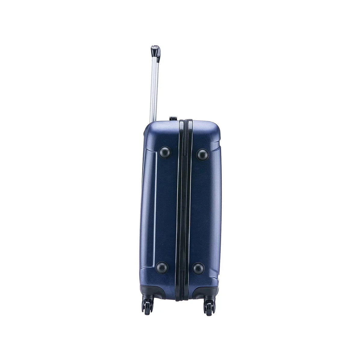 InUSA Pilot Medium Plastic 4-Wheel Spinner Luggage Blue (-)