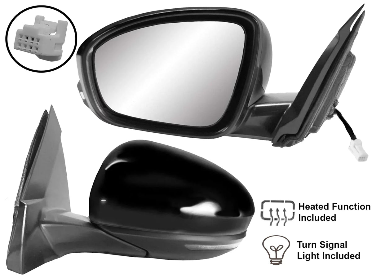 Replacement Rear View Mirror for 2019 2020 2021 2022  Power Heated Turn Signal Light No Camera Driver Left Side   963026CA0B 963026CA1B