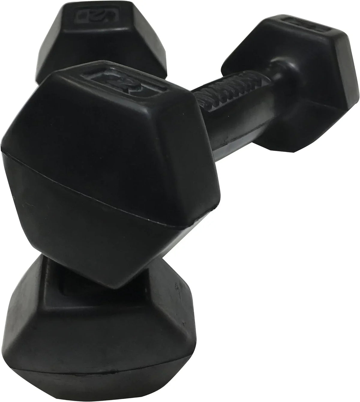 Rubber Dumbbells, 2 Lbs ()