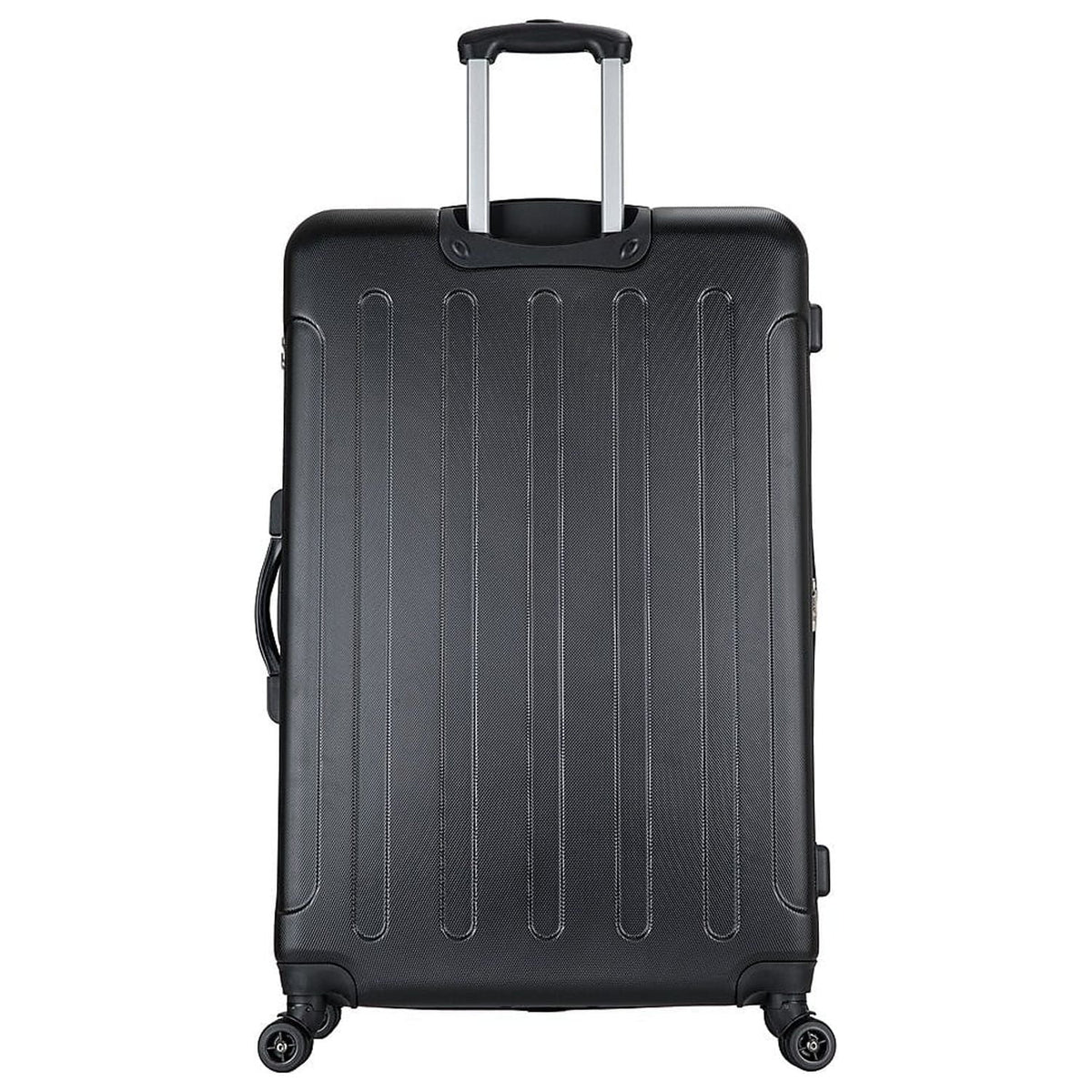Plastic 4-Wheel Spinner Luggage Black (-)