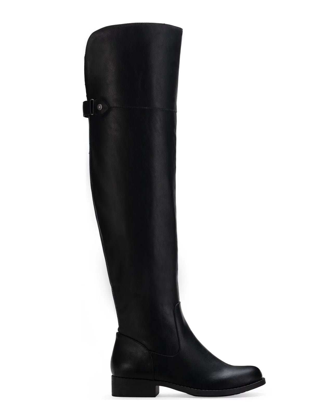 Womens Black Cushioned Gore Stretch Slip Resistant Allicce Round Toe Block Heel Zip-Up Dress Boots Shoes 7.5
