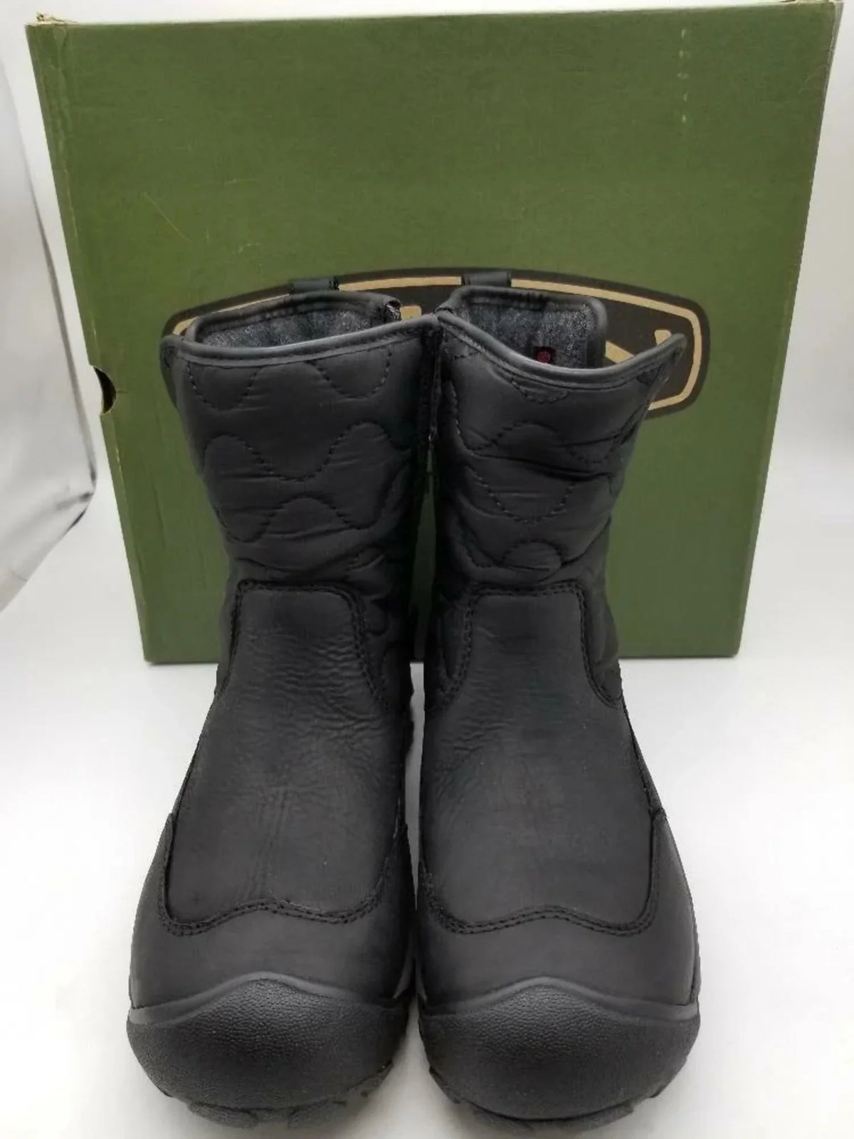 Women's Betty Boot Pull On Waterproof Insulated Snow, Black/Black, 7.5