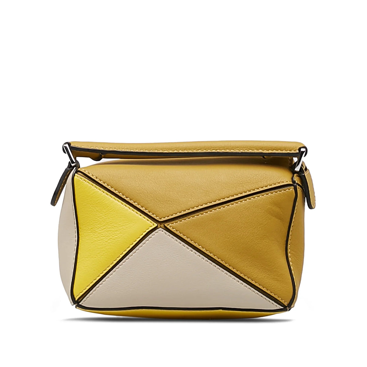 Pre-Owned Authenticated  Mini Puzzle Satchel Calf Leather Yellow Unisex (Good)