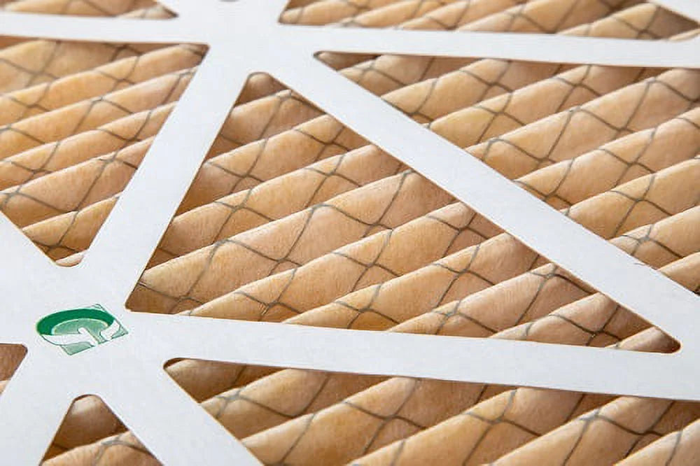 6 Pack of 18x24x1  11 Pleated Air Filters by Glasfloss. Actual Size: 17-1/2 x 23-1/2 x 7/8