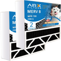 20x20x5 Air Filter Odor Eliminator Carbon Filter  8 Comparable to  700 &  5 Compatible with Honeywell  - 2 Pack by     .