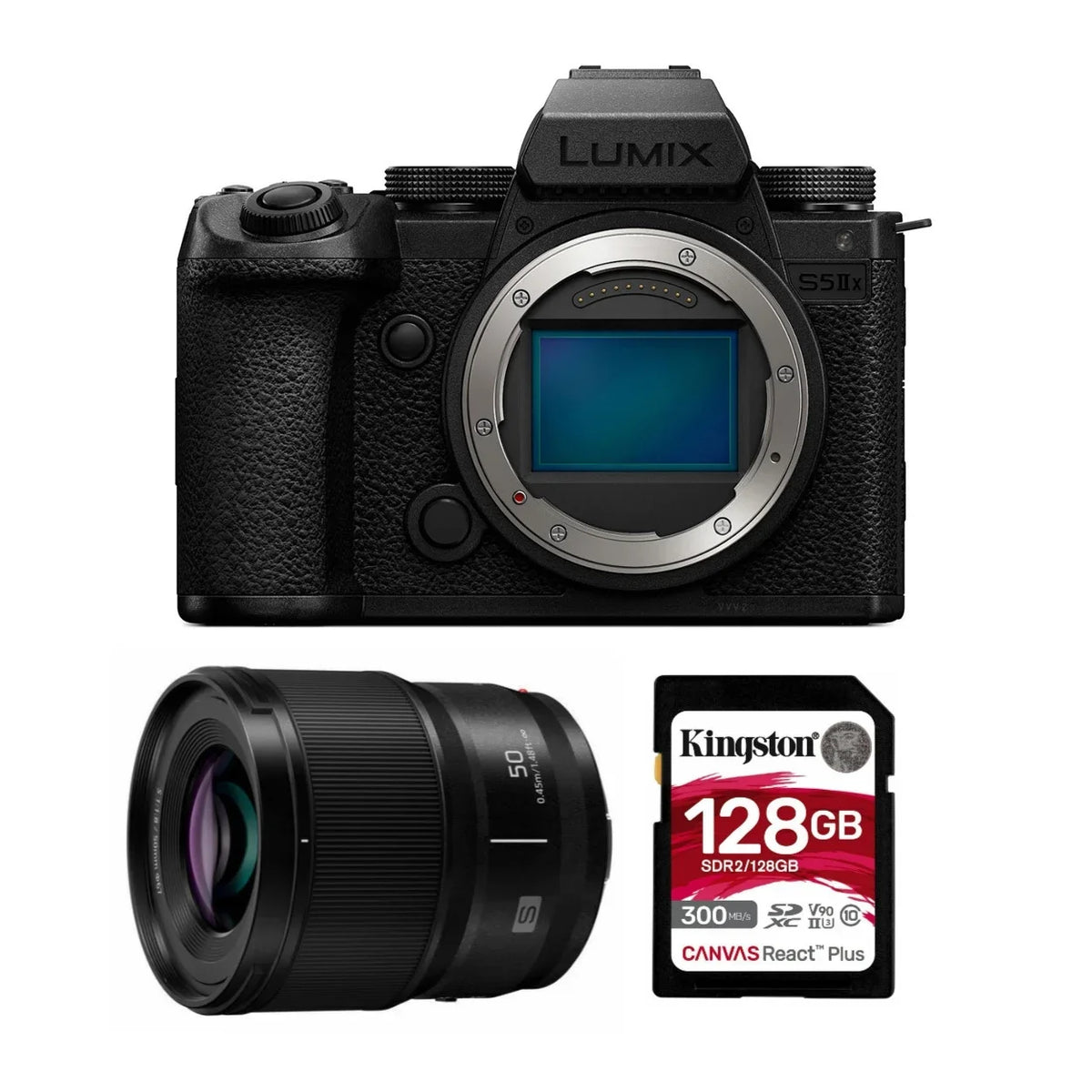 Panasonic Lumix   24.2MP Full Frame Mirrorless Camera with Phase Hybrid  with Panasonic   50mm f/1.8 Lens