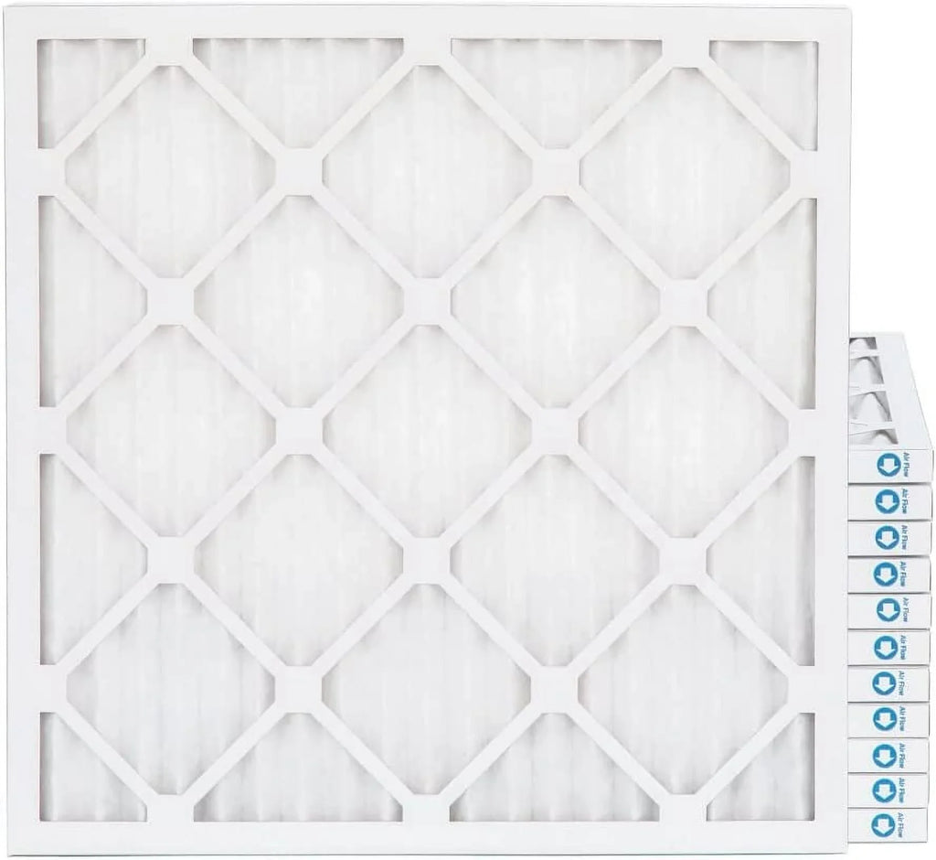 20X22x1  8 Pleated  Furne 1'' Air Filters By Pamlico. Case Of 12. Ext Size: 19-1/2  21-3/4  3/4, White