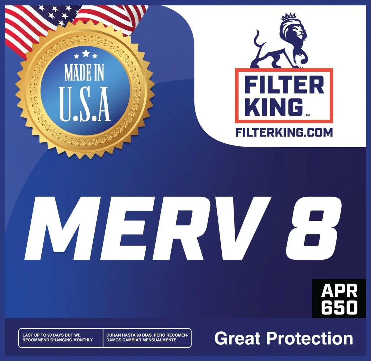 Filter King 26x55.5x1 Air Filter | 4- |  8  Pleated / Furnace Filters |    | Actual Size: 26 x 55.5 x .75"