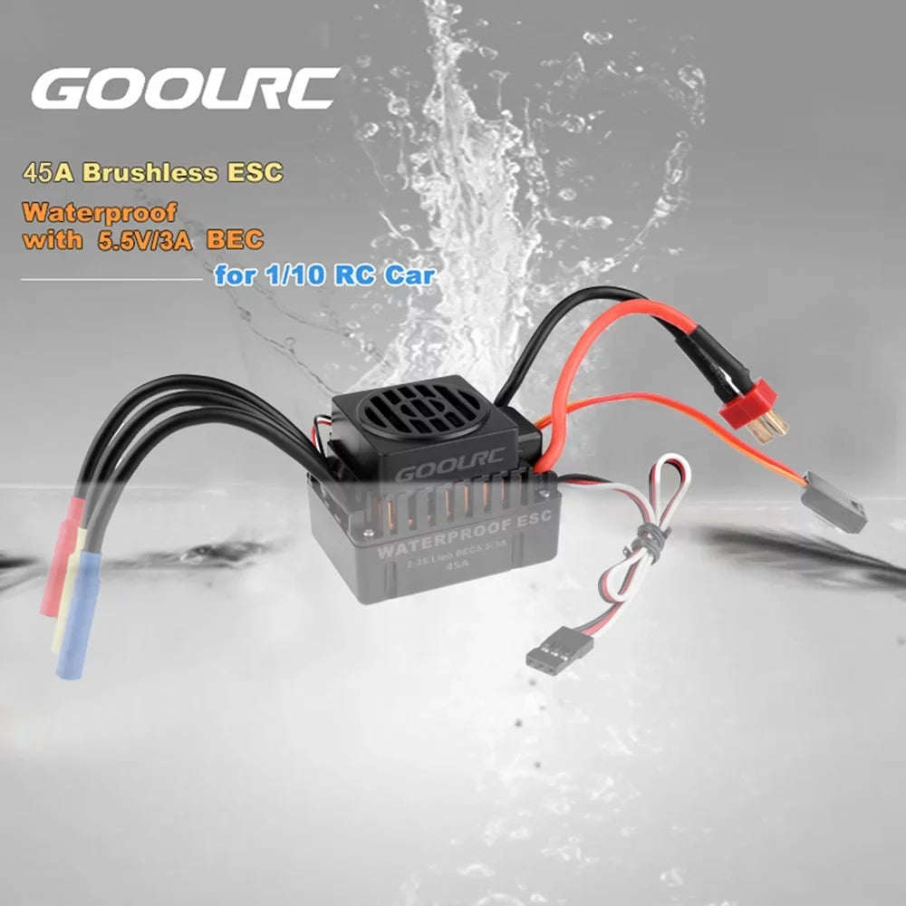 GoolRC  Accessory,Set 110  Combo  4370KV  Car 4370KV Motor 45A  Waterproof Rookin 1/10 Remote Car