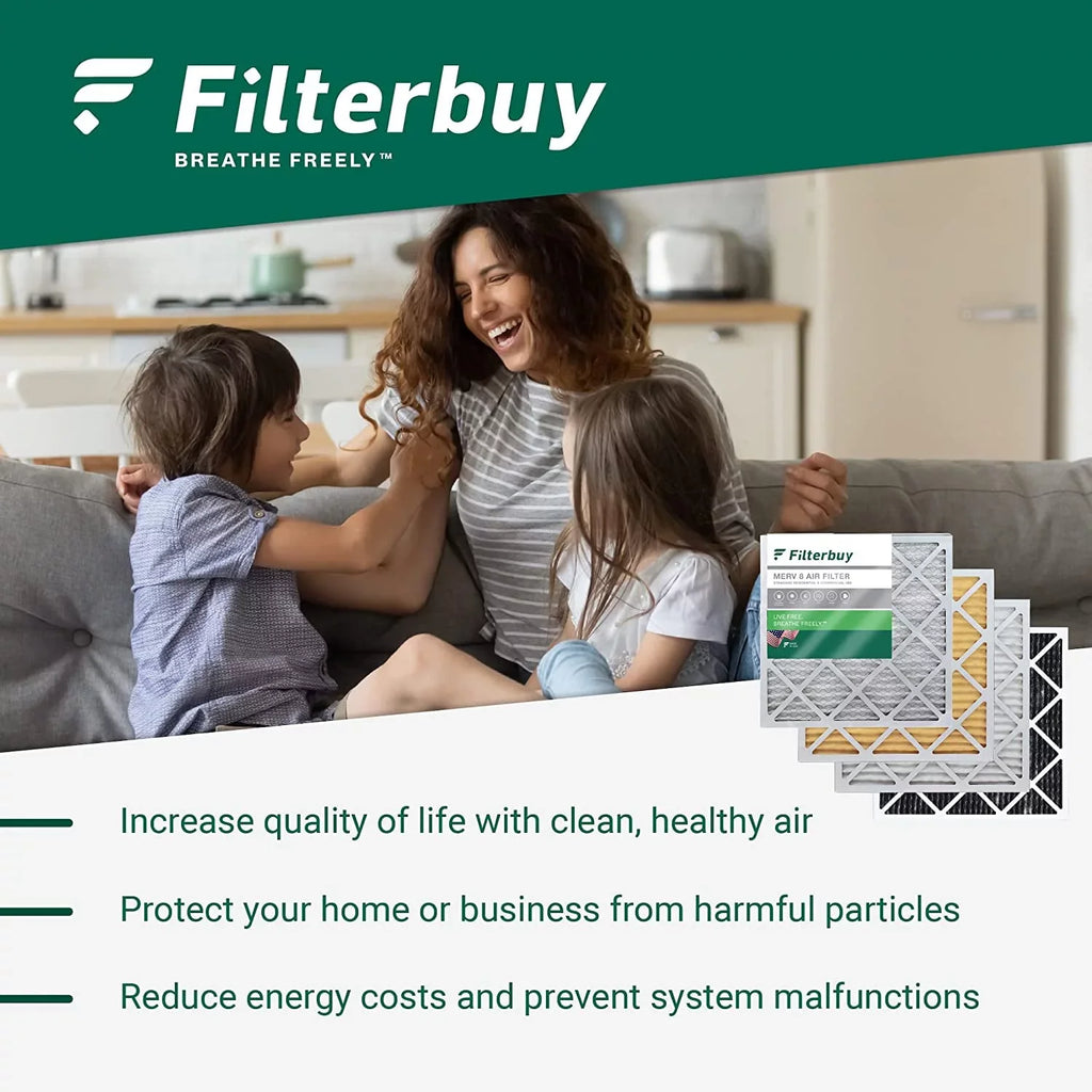 Filterbuy 12x24x4  11 Pleated   Furnace Air Filters (2-Pack)