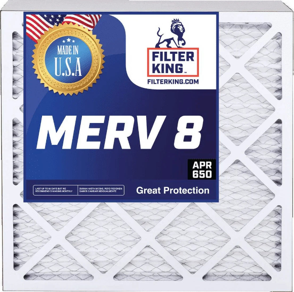 Filter King 12x12x1 Air Filter | 4- |  8  Pleated / Furnace Filters |    | Actual Size: 12 x 12 x .75"