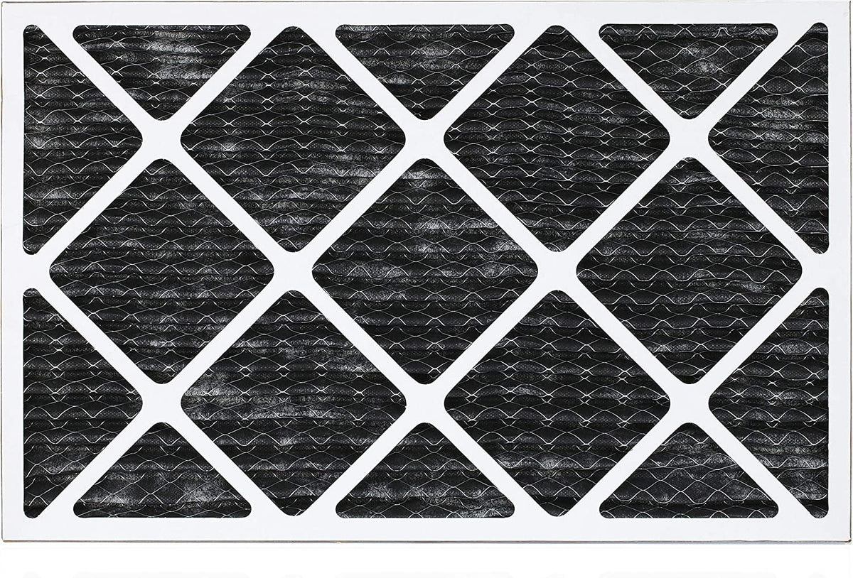 Filterbuy 17x25x1  8 Odor Eliminator Pleated   Furnace Air Filters with Activated Carbon (12-Pack)