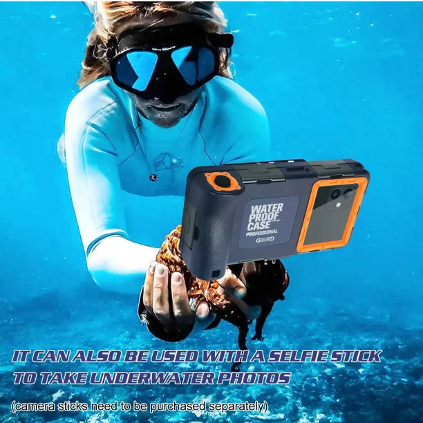 UrbanX Professional [15m/50ft] Swimming Diving Surfing Snorkeling Photo Video Waterproof Protective Case Underwater Housing for Sony Xperia  Premium And all Phones Up to 6.9 Inch  with Lanyard