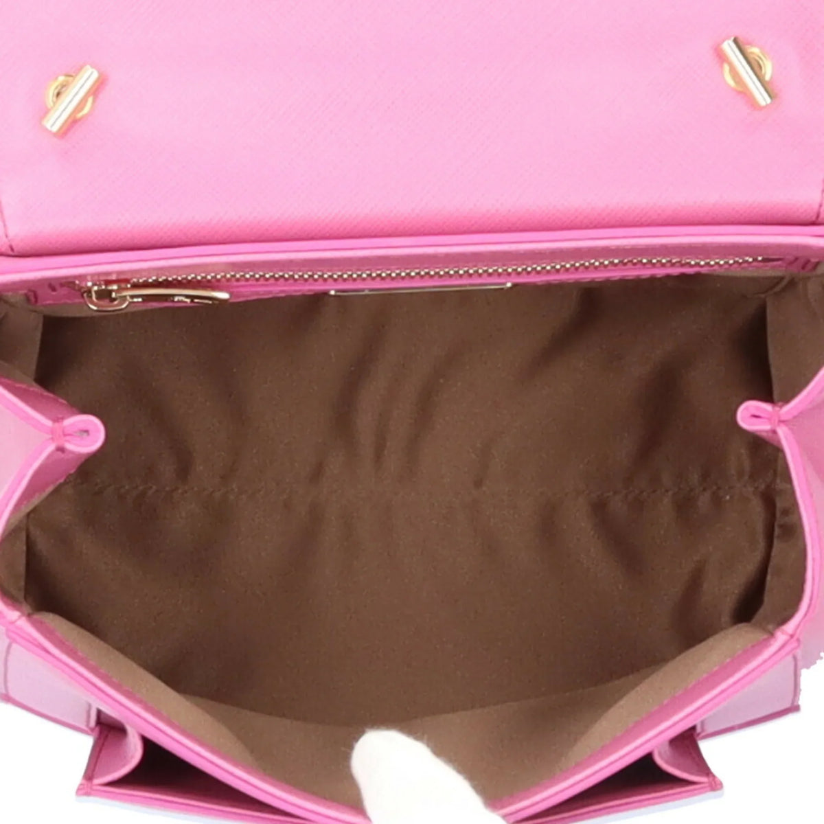 Pre-Owned Salvatore Ferragamo Vara Ribbon Shoulder Bag Leather -21  Pink Ladies 2way  (Good)