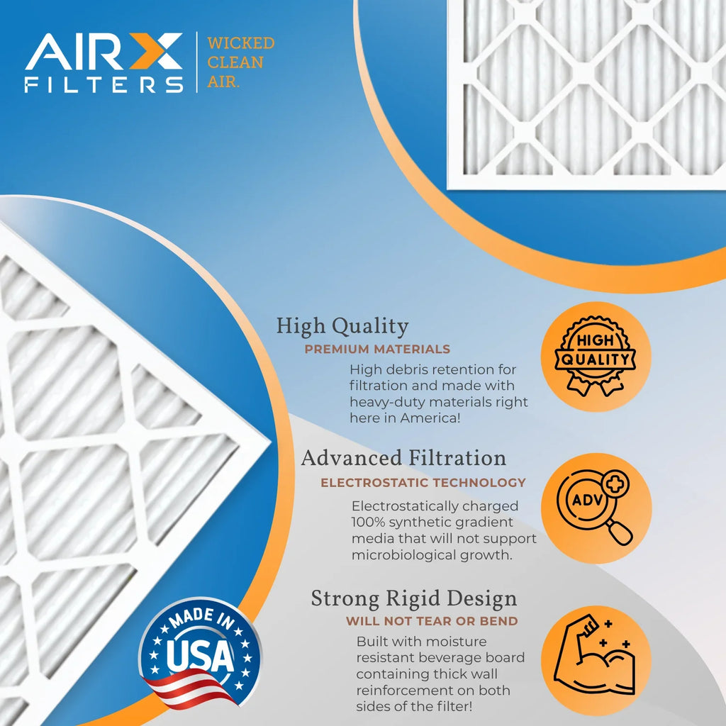 12x12x1 Air Filter  8 Comparable to  700 &  5 Electrostatic Pleated Air Conditioner Filter 4 Pack   Premium  Made 12x12x1 Furnace Filters by     .