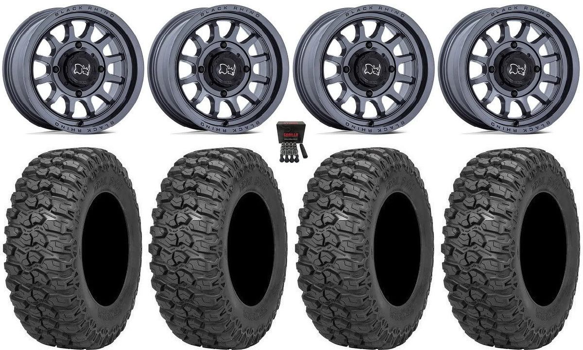 Black Rhino Rapid 14" Wheels Gm 30" Trail Saw 2.0 Tires Sportsman  Ranger